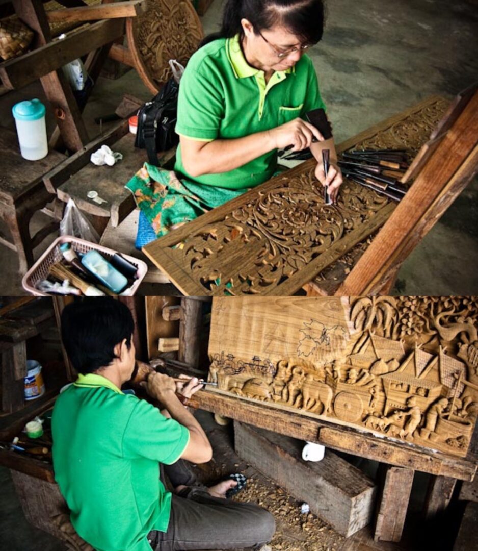 Thailand's intricate woodwork is a remarkable aspect of its craftsmanship, showcasing the country's rich cultural heritage and artistry for travelers to explore.