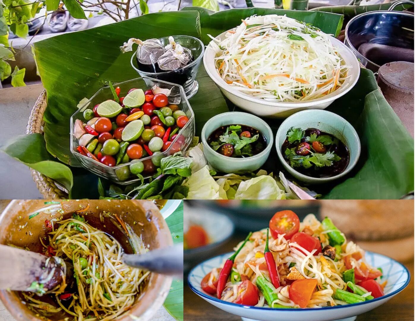 Som Tum (green papaya salad) is a must-try dish for travelers exploring Thailand, offering a delicious blend of flavors that reflect the country's vibrant culinary scene.